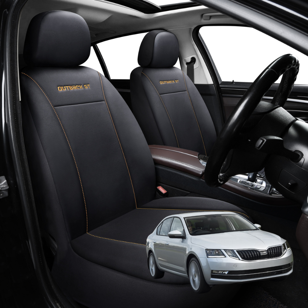 Car Front Seat Cover for Skoda Superb 2015 - Current (B8, typ 3V) - Black - 27 x 26 x 10 cm