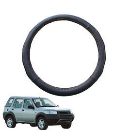 Steering Wheel Cover for Land Rover Freelander 1996 - 2006 (Series 1) - Black Microfiber Leather - Circle 38 cm