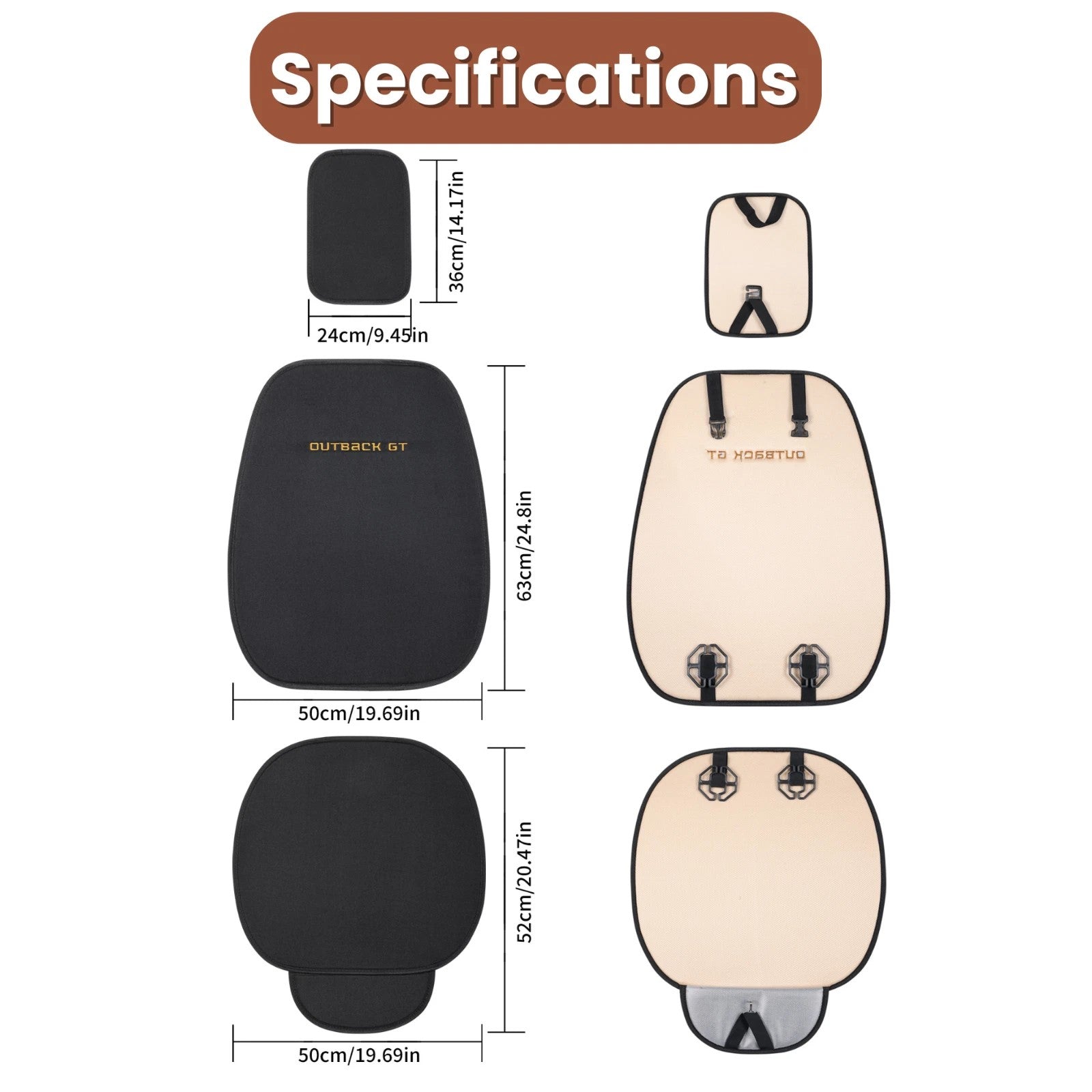 Car Front Seat Cushion Pad for Citroen C5 2007 - 2017 (RD/TD) - Pressure Relief