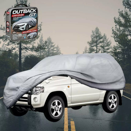 Silvershield Outdoor Car Cover for Mitsubishi Pajero Mini 1998 - 2012 (H53A/H58A) LC - Grey