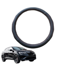 Steering Wheel Cover for Renault Arkana 2021 - Current - Black Microfiber Leather - Circle 38 cm-1