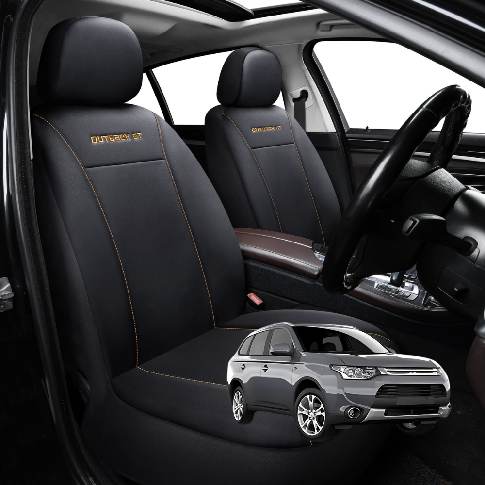 Car Front Seat Cover for Mitsubishi Outlander 2006 - 2012 (CW/ZG/ZH) - Black - 27 x 26 x 10 cm