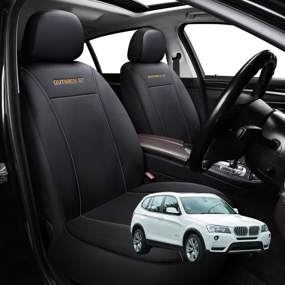 Car Front Seat Cover for BMW X3 2011 - 2017 (F25) - Black