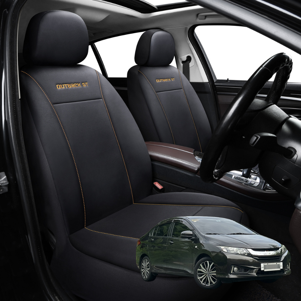 Car Front Seat Cover for Honda City 2014 - 2020 - Black - 27 x 26 x 10 cm