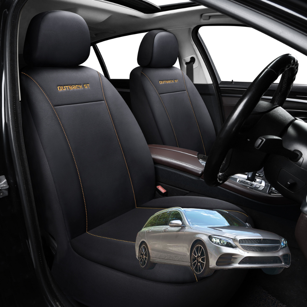 Car Front Seat Cover for Mercedes-Benz C-class 2014 - 2021 Wagon(W205) - Black - 27 x 26 x 10 cm