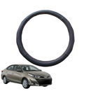 Steering Wheel Cover for Toyota Yaris 2020 - Current - Black Microfiber Leather - Circle 38 cm-1