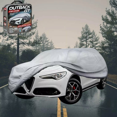 Silvershield Outdoor Car Cover for Alfa Romeo Stelvio 2017 - Current (949) - LC - Grey
