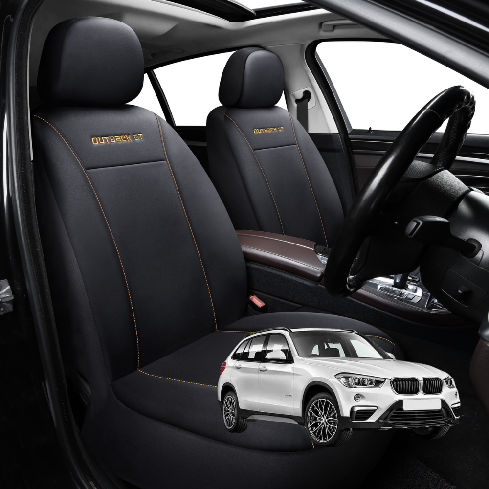 Car Front Seat Cover for BMW X1 2016 - 2022 (F48) - Black