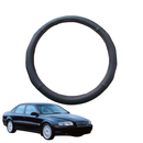 Steering Wheel Cover for Volvo S80 1998 - 2006 - Black Microfiber Leather - Circle 38 cm-6