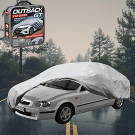 Silvershield Outdoor Car Cover for Mazda 323 1998 - 2003 L - Grey