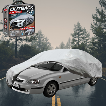 Silvershield Outdoor Car Cover for Mazda 323 1998 - 2003 - L - Grey