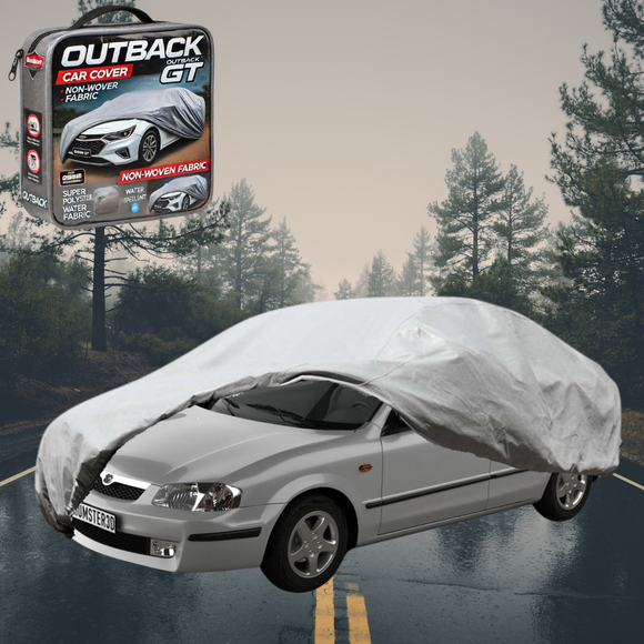 Silvershield Outdoor Car Cover for Mazda 323 1998 - 2003 L - Grey