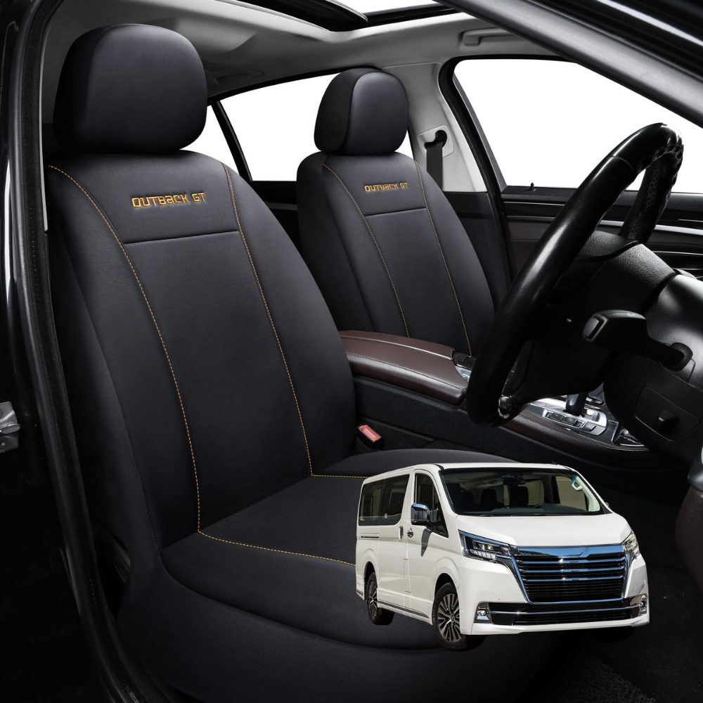 Car Front Seat Cover for Toyota Granvia 2019 - Current Front Only - Black