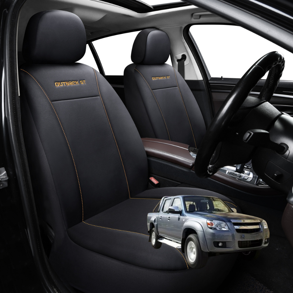 Car Front Seat Cover for Mazda BT-50 2006 - 2011 (J97M) - Black - 27 x 26 x 10 cm