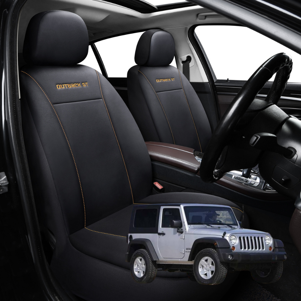 Car Front Seat Cover for Jeep Wrangler 2007 - 2018 Rubicon (JK) - Black - 27 x 26 x 10 cm