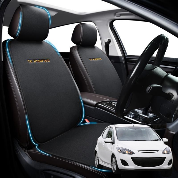 Car Front Sideless Seat Cushion for Mazda 2 2007 - 2014 DE - Pressure Relief - 27 x 26 x 10 cm