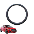 Steering Wheel Cover for Audi Q2 SQ2 2016 - Current GA - Black Microfiber Leather - Circle 38 cm-1