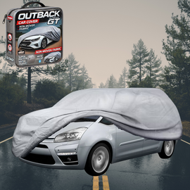 Silvershield Outdoor Car Cover for Citroen C4 Picasso (5-Seater) 2006 - 2013 L - Grey
