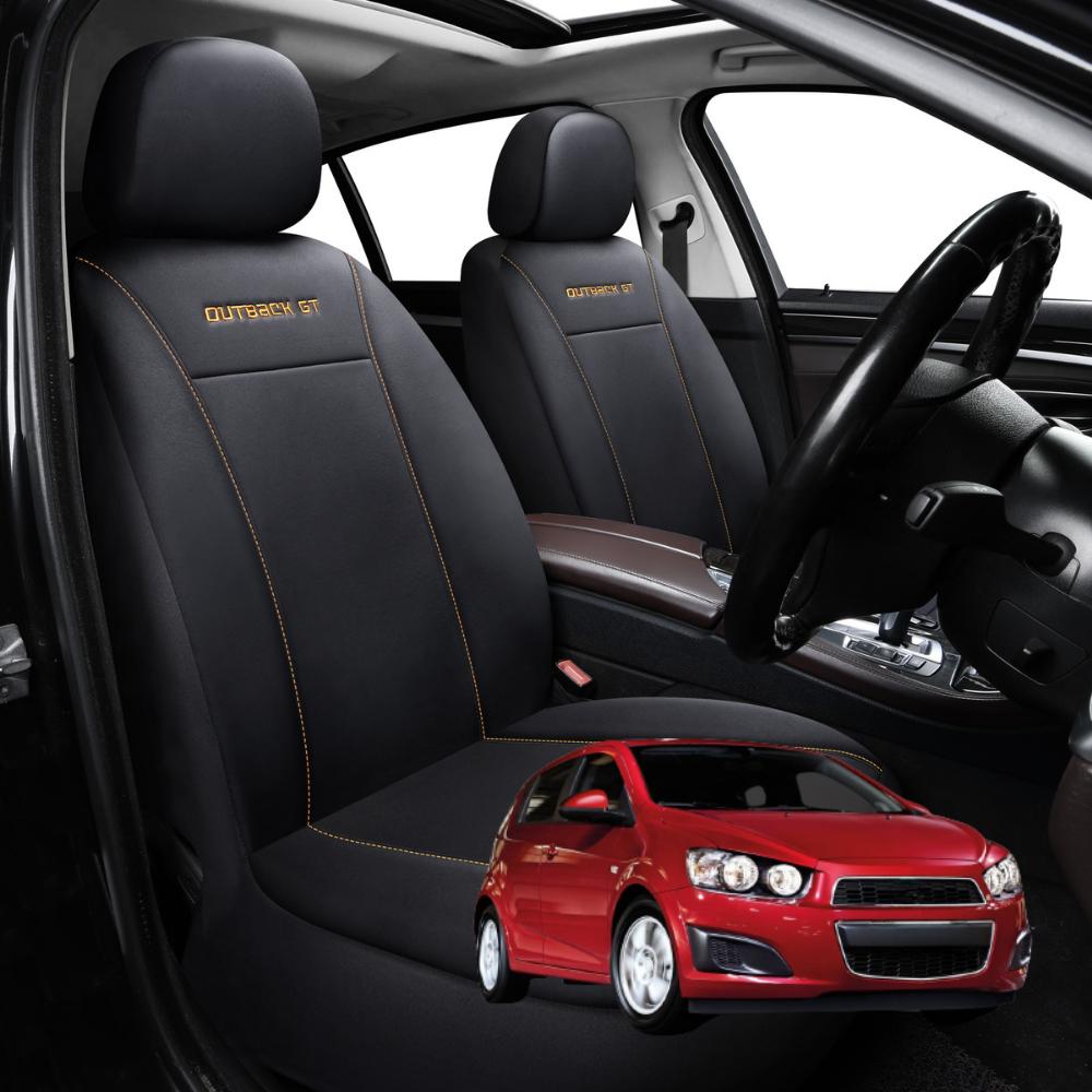 Car Front Seat Cover for Holden Barina 2011 - 2018 (TM) - Black - 27 x 26 x 10 cm