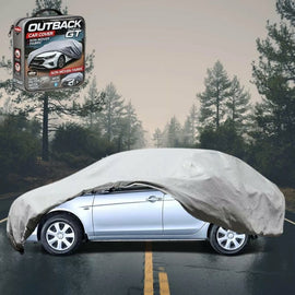 Silvershield Outdoor Car Cover for Mitsubishi Lancer 2007 - 2017 Auto (CJ) L - Grey