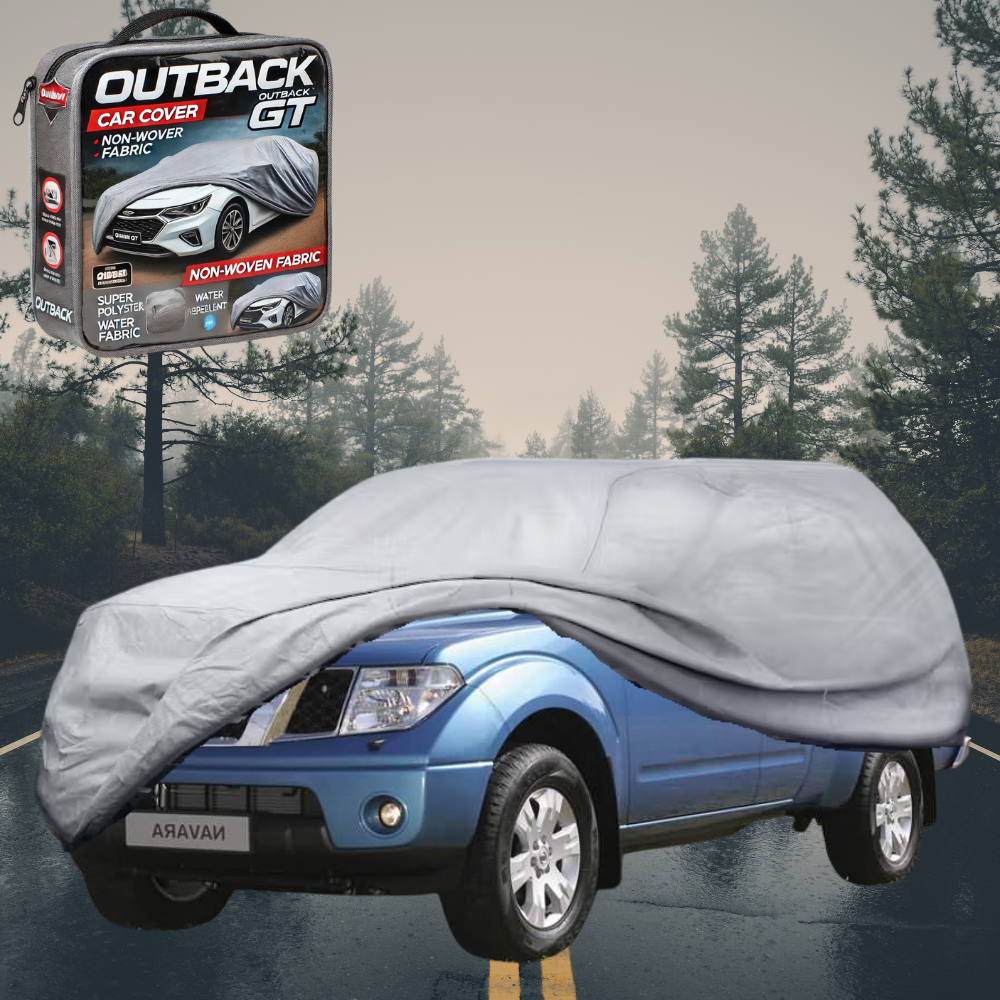 Silvershield Outdoor Car Cover for Nissan Navara 2005 - 2015 (D40 RX) XL - Grey