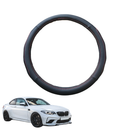 Steering Wheel Cover for BMW M2 2015 - 2021 (F87) - Black Microfiber Leather - Circle 38 cm-1