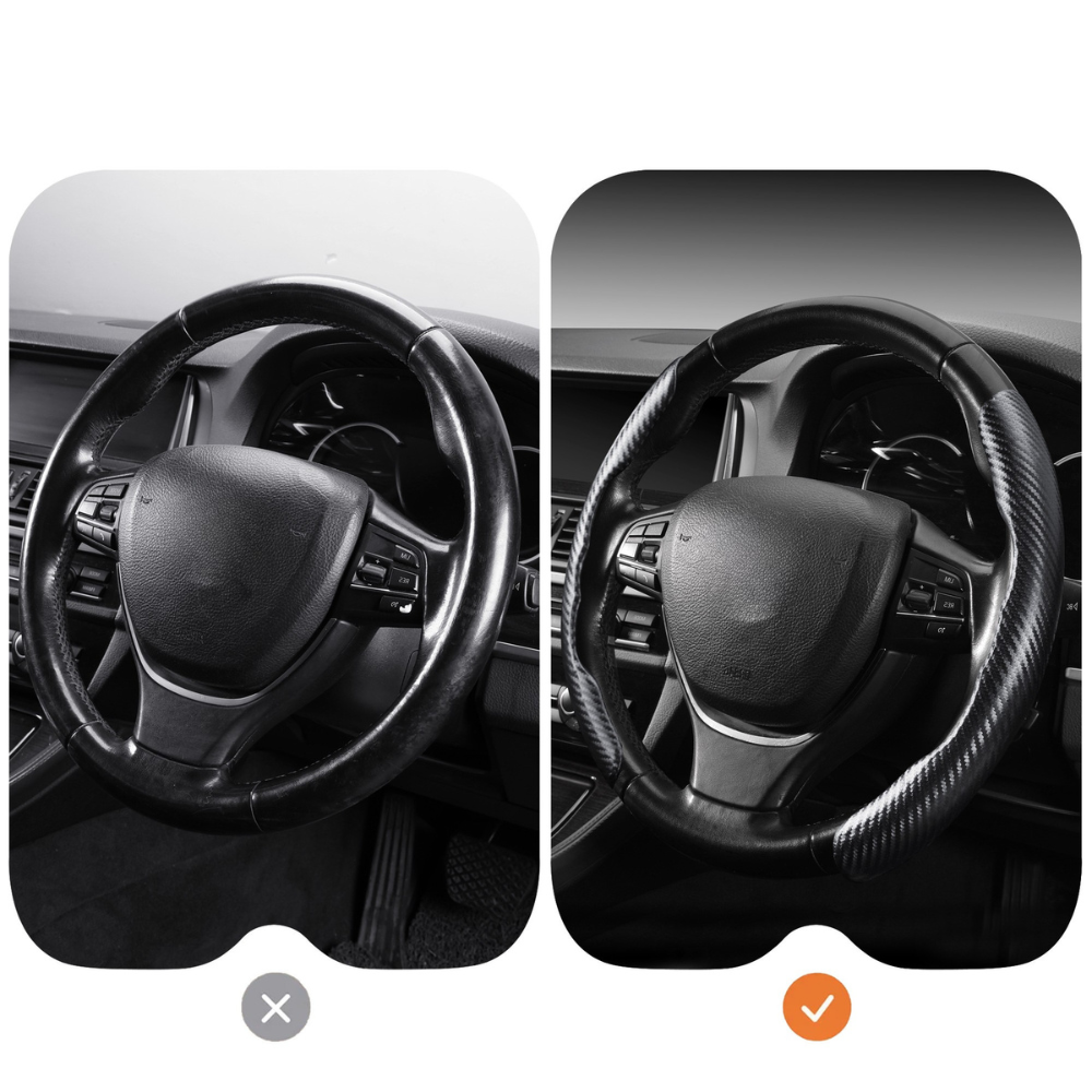 Segmented Steering Wheel Cover for Peugeot 3008 SUV 2007 - 2017 (T8)