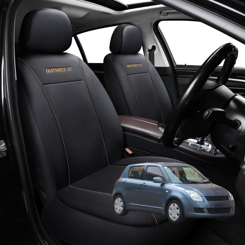 Car Front Seat Cover for Suzuki Swift 2004 - 2010 (Auto) - Black - 27 x 26 x 10 cm