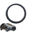 Steering Wheel Cover for Lexus NX 2022 - Current - Black Microfiber Leather - Circle 38 cm-1