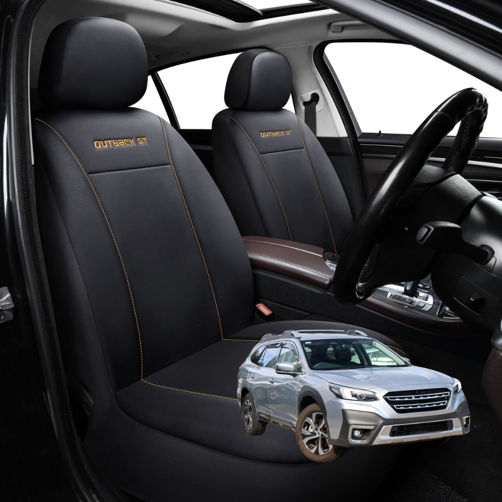Car Front Seat Cover for Subaru Outback 2021 - Current 6GEN - Black