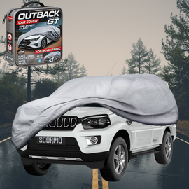 Silvershield Outdoor Car Cover for Mahindra Scorpio 2022 - Current (Z101) LC - Grey