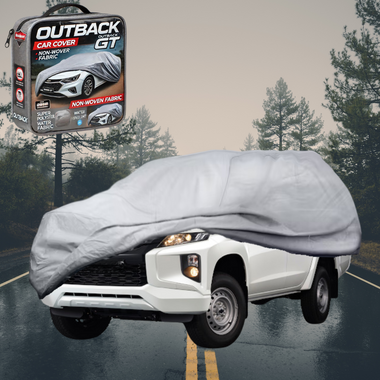 Silvershield Outdoor Car Cover for Mitsubishi Triton Single Cab 2015 - 2023 (MQ MR) - XL - Grey