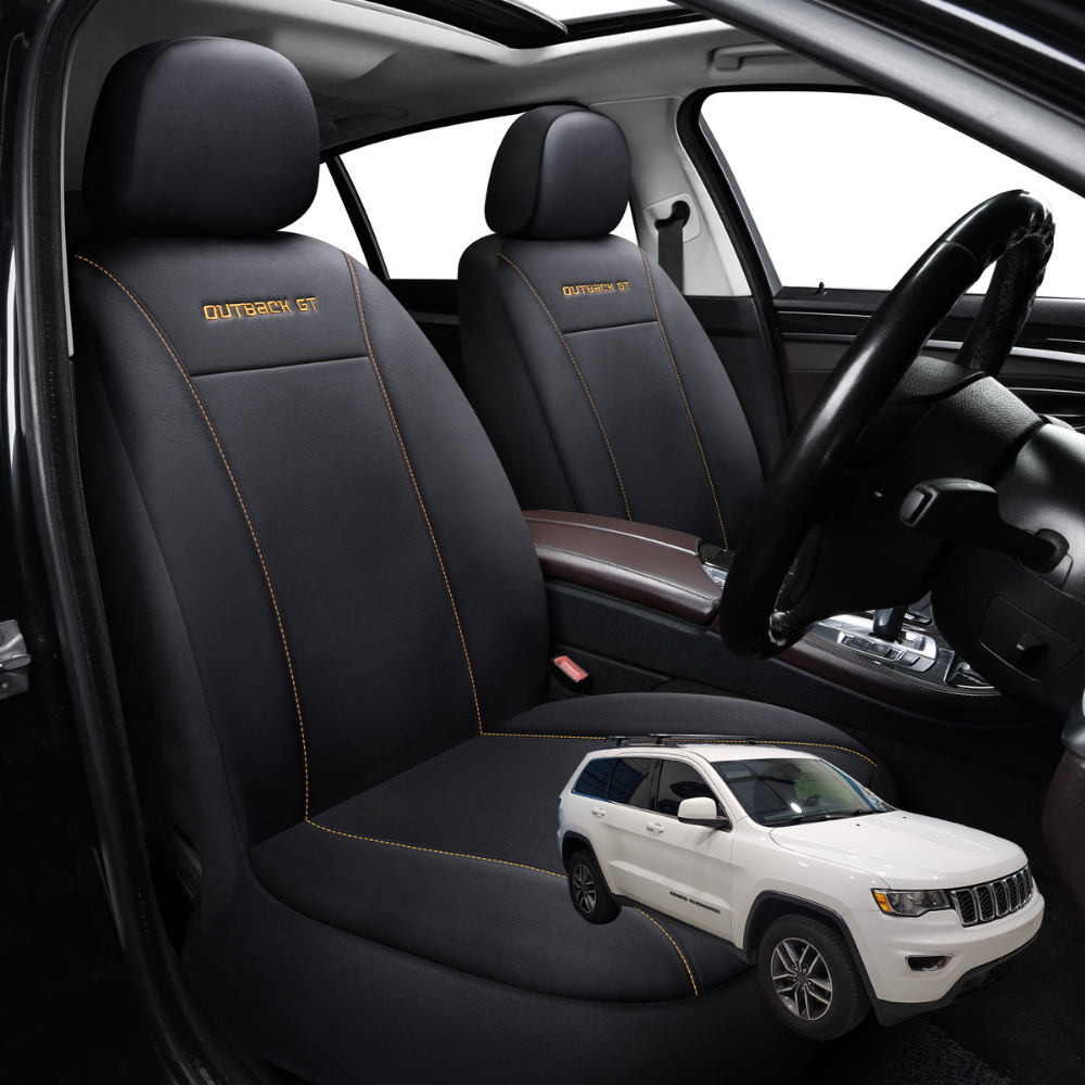Car Front Seat Cover for Jeep Grand Cherokee 2011 - 2021 (WK) - Black