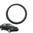 Steering Wheel Cover for Mercedes-Benz CLK-Class 2003 - 2010 (C209) - Black Microfiber Leather - Circle 38 cm-1