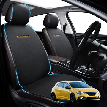 Car Front Sideless Seat Cushion for Renault Megane 2017 - Current R.S. - Pressure Relief - 27 x 26 x 10 cm