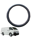 Steering Wheel Cover for Toyota Hiace Van 2005 - 2019 (LWB) - Black Microfiber Leather - Circle 38 cm-1