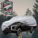 Silvershield Outdoor Car Cover for Mitsubishi Triton Club Cab 2015 - 2023 (MQ MR) XL - Grey-1