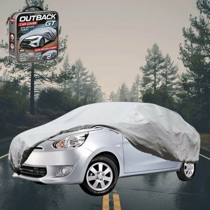 Silvershield Outdoor Car Cover for Mitsubishi Mirage 2012 - Current LA L - Grey