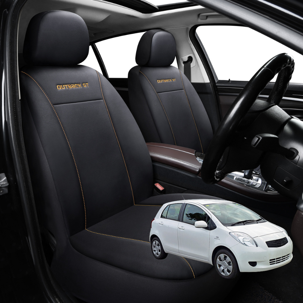 Car Front Seat Cover for Toyota Yaris 2005 - 2010 XP90 - Black
