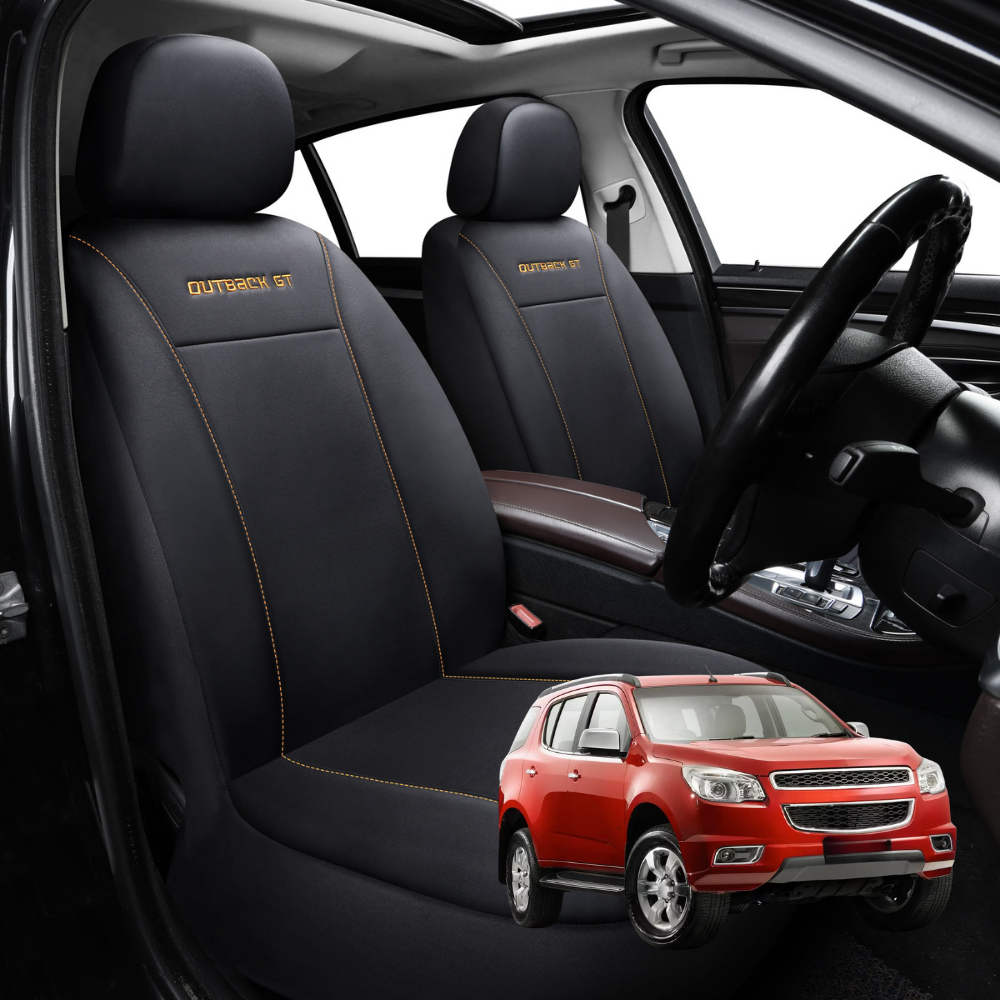 Car Front Seat Cover for Holden Colorado 7 2012 - 2020 RG - Black - 27 x 26 x 10 cm