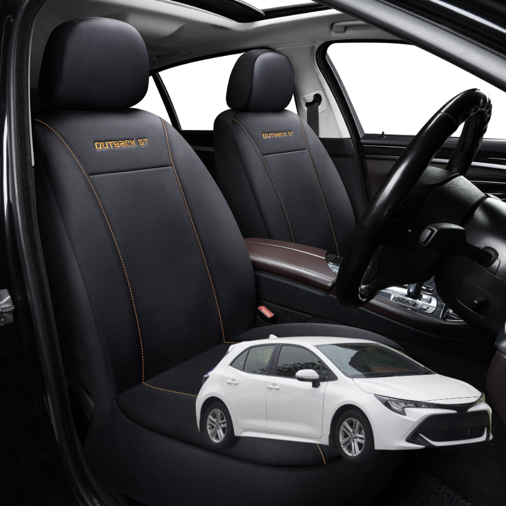 Car Front Seat Cover for Toyota Corolla 2018 - Current Hatch - Black