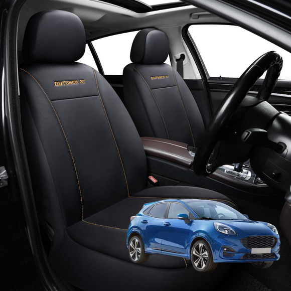 Car Front Seat Cover for Ford Puma 2019 - Current JK - Black - 27 x 26 x 10 cm