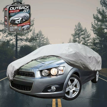 Silvershield Outdoor Car Cover for Holden Barina 2011 - 2018 (TM) - L - Grey