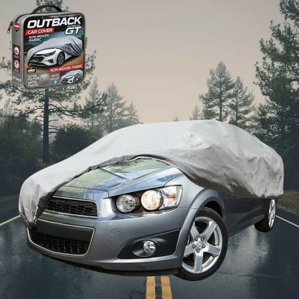 Silvershield Outdoor Car Cover for Holden Barina 2011 - 2018 (TM) L - Grey