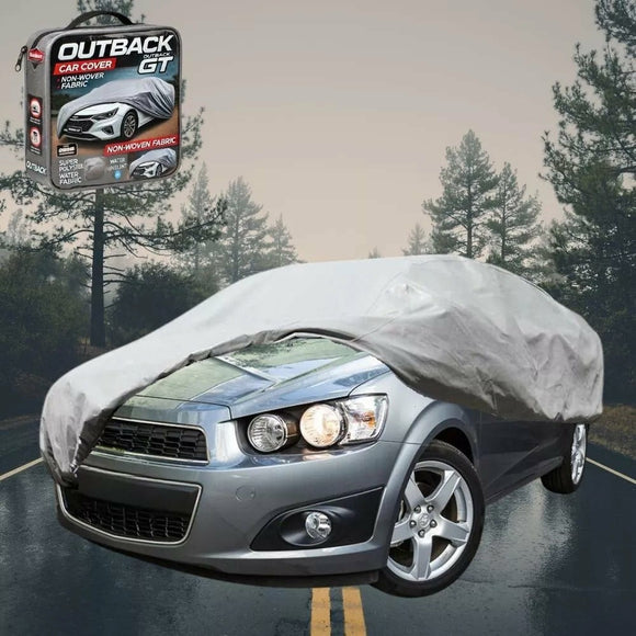 Silvershield Outdoor Car Cover for Holden Barina 2011 - 2018 (TM) L - Grey