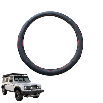 Steering Wheel Cover for Ineos Grenadier 2022 - Current - Black Microfiber Leather - Circle 38 cm