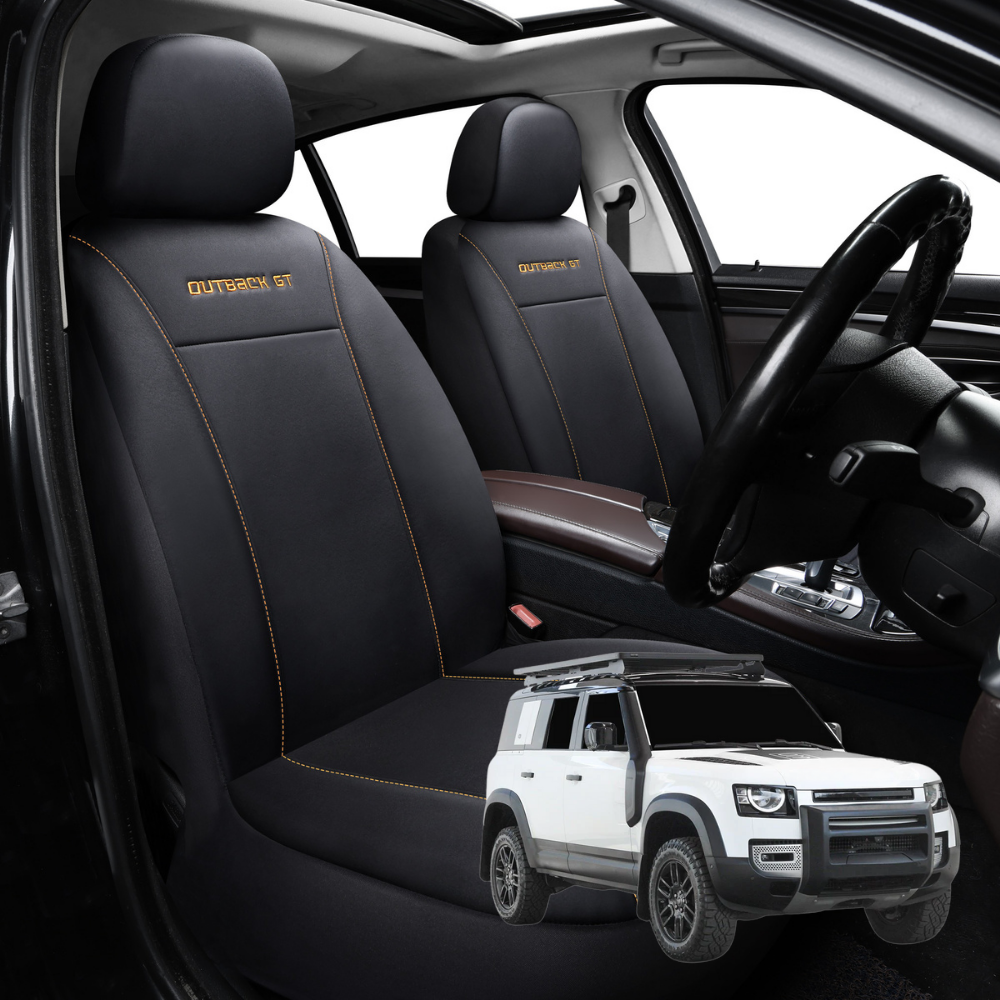 Car Front Seat Cover for Land Rover Defender 110 2020 - Current L663 - Black - 27 x 26 x 10 cm