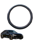 Steering Wheel Cover for BMW M3 2014 - 2019 (F80) - Black Microfiber Leather - Circle 38 cm-1