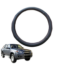 Steering Wheel Cover for Mazda BT-50 2006 - 2011 (J97M) - Black Microfiber Leather - Circle 38 cm-1