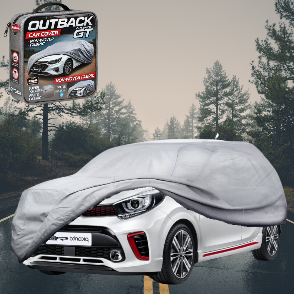 Silvershield Outdoor Car Cover for Kia Picanto 2017 - Current (JA) L - Grey